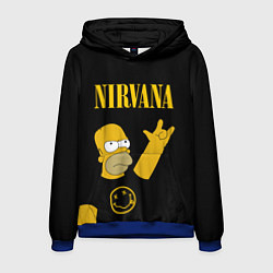 Мужская толстовка NIRVANA ГОМЕР СИМПСОН, SIMPSONS