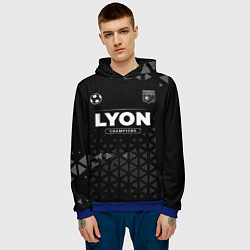 Толстовка-худи мужская Lyon Champions Uniform, цвет: 3D-синий — фото 2