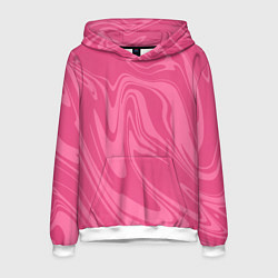 Мужская толстовка РОЗОВЫЕ РАЗВОДЫ КРАСКИ МРАМОРНЫЙ