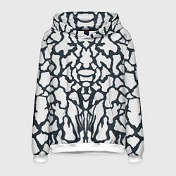 Мужская толстовка Animal Black and White Pattern