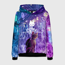 Толстовка-худи мужская Stray: Viloet Logo, цвет: 3D-черный