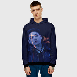 Толстовка-худи мужская JUNGKOOK PROOF BTS, цвет: 3D-черный — фото 2