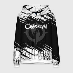 Толстовка-худи мужская Chaoseum Logo Grunge, цвет: 3D-белый