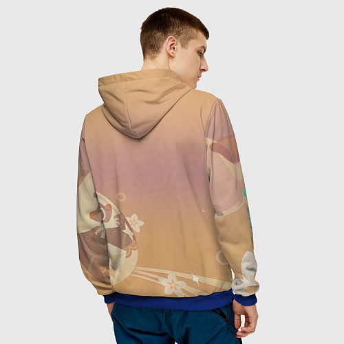 Мужская толстовка Sayu Genshin Impact / 3D-Синий – фото 4