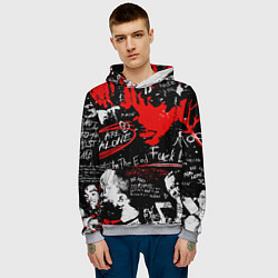 Толстовка-худи мужская XXXTENTACION YOU ARE NOT ALONE, цвет: 3D-меланж — фото 2