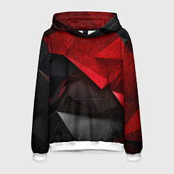 Мужская толстовка Красно-черный фон абстракция