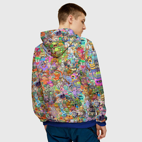 Мужская толстовка MY SINGING MONSTERS Все персонажи / 3D-Синий – фото 4