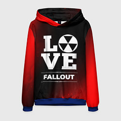 Толстовка-худи мужская Fallout Love Классика, цвет: 3D-синий