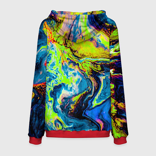 Мужская толстовка The Poisonous Palette / 3D-Красный – фото 2