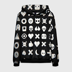 Мужская толстовка Белые картинки