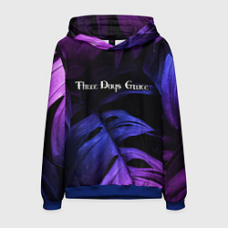 Толстовка-худи мужская Three Days Grace Neon Monstera, цвет: 3D-синий