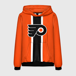 Толстовка-худи мужская Филадельфия Флайерз Форма, цвет: 3D-черный