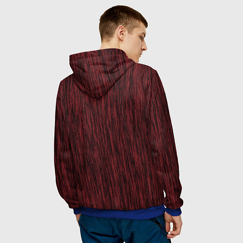 Мужская толстовка Африканская маска African mask ethnic illustration / 3D-Синий – фото 4