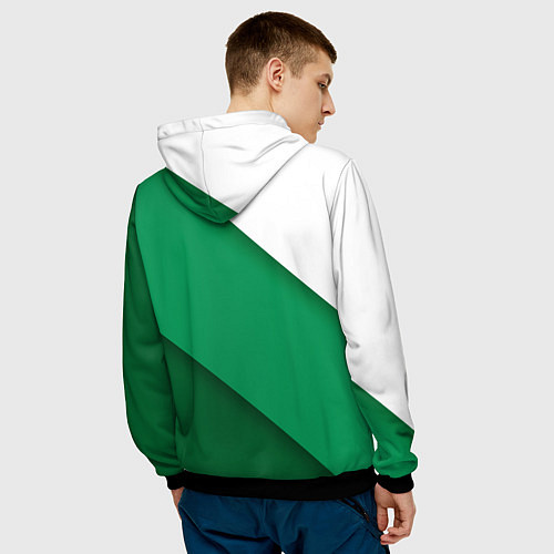 Мужская толстовка ФК АХМАТ - ГОРОД ГРОЗНЫЙ / 3D-Черный – фото 4