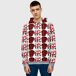 Толстовка-худи мужская BESSIE SMITH, цвет: 3D-меланж — фото 2