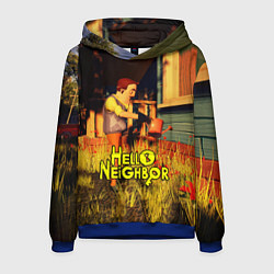 Мужская толстовка Hello Neighbor Привет сосед Сосед поливает
