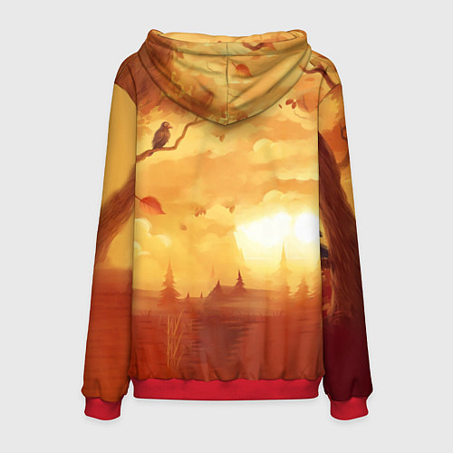 Мужская толстовка Hello Neighbor Привет сосед Сосед с лопатой / 3D-Красный – фото 2