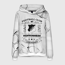 Толстовка-худи мужская Hoffenheim Football Club Number 1 Legendary, цвет: 3D-белый