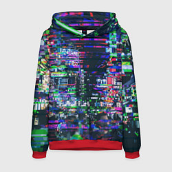 Мужская толстовка Ночной город - glitch