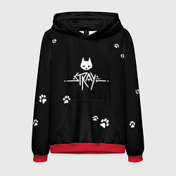 Толстовка-худи мужская Stray, цвет: 3D-красный