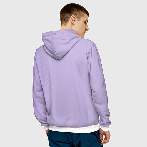 Мужская толстовка Рей Аянами-назначенный пилот / 3D-Белый – фото 4