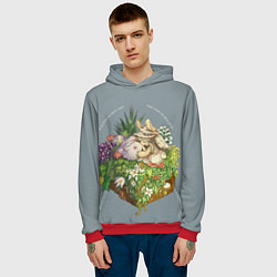 Толстовка-худи мужская Наначи и Митти из аниме Made in Abyss, цвет: 3D-красный — фото 2