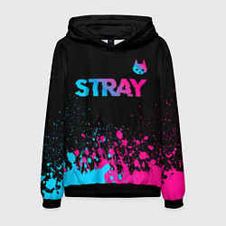 Мужская толстовка Stray - neon gradient logo