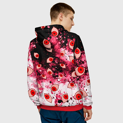 Мужская толстовка STRAY HORROR / 3D-Красный – фото 4