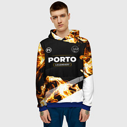 Толстовка-худи мужская Porto legendary sport fire, цвет: 3D-синий — фото 2