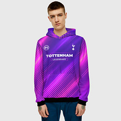 Толстовка-худи мужская Tottenham legendary sport grunge, цвет: 3D-черный — фото 2