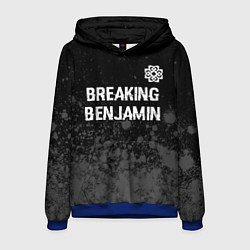 Мужская толстовка Breaking Benjamin glitch на темном фоне: символ св