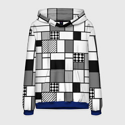 Мужская толстовка Черно белый геометрический скандинавский узор