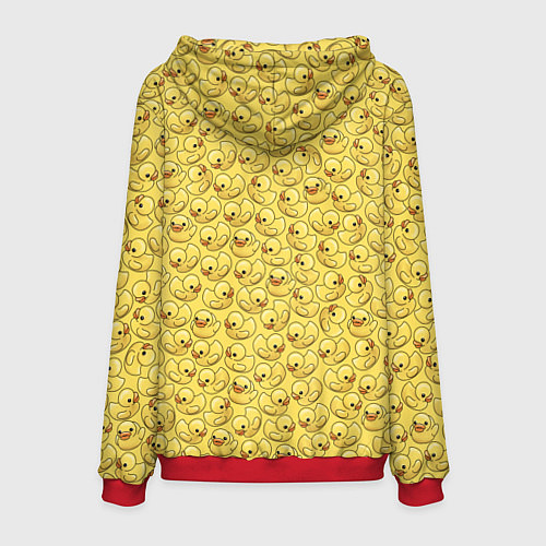 Мужская толстовка Утиный принт / 3D-Красный – фото 2