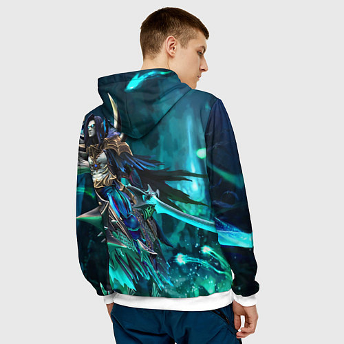 Мужская толстовка Dota 2 Abaddon / 3D-Белый – фото 4