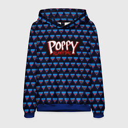 Толстовка-худи мужская Poppy Playtime - Huggy Wuggy Pattern, цвет: 3D-синий