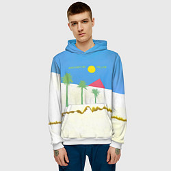 Толстовка-худи мужская Boys Dont Cry - The Cure, цвет: 3D-белый — фото 2