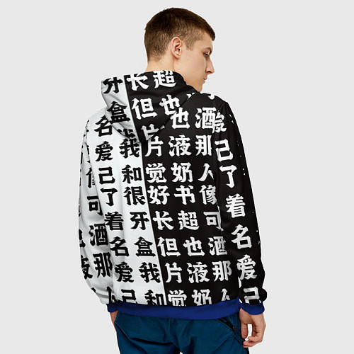 Мужская толстовка 2B с катаной Nier Automata / 3D-Синий – фото 4