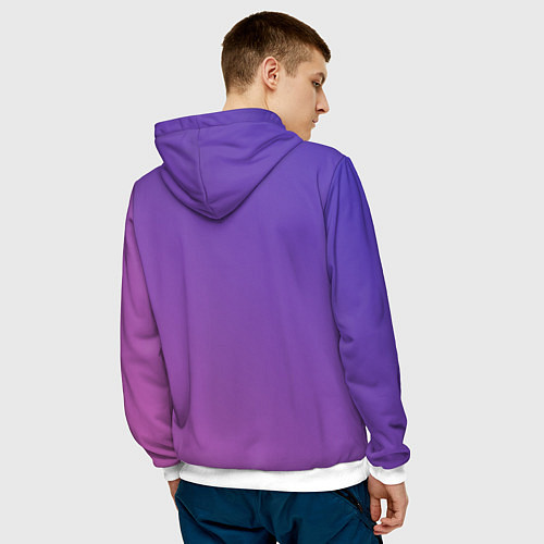 Мужская толстовка Лотоготип Клуб романтики / 3D-Белый – фото 4