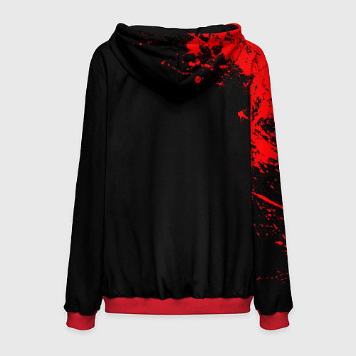 Мужская толстовка Hades - краска / 3D-Красный – фото 2