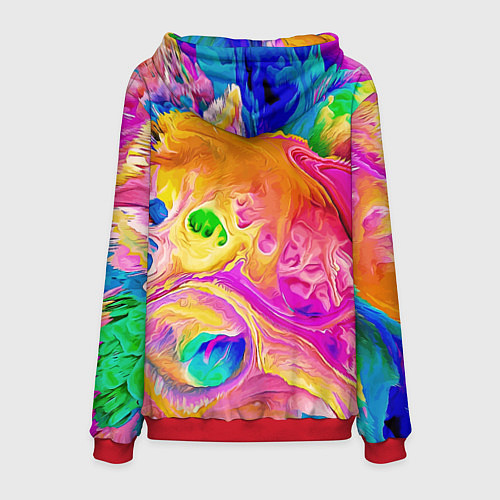 Мужская толстовка Гомер Симпсон и клоун Красти едут на детском велос / 3D-Красный – фото 2