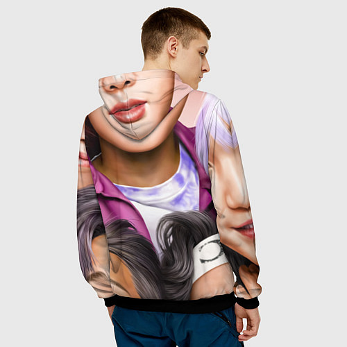 Мужская толстовка BTS Team Photo / 3D-Черный – фото 4