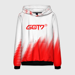 Мужская толстовка Got7 - красная абстракция