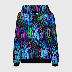 Мужская толстовка Неоновые завитки