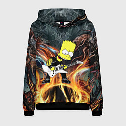 Мужская толстовка Барт Симпсон - соло на гитаре