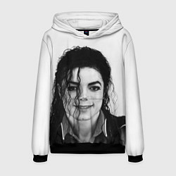 Толстовка-худи мужская Майкл Джексон Фото, цвет: 3D-черный