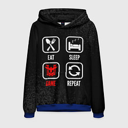 Мужская толстовка Eat, sleep, Free Fire, repeat