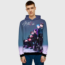 Толстовка-худи мужская Stray Kids K Idols, цвет: 3D-черный — фото 2