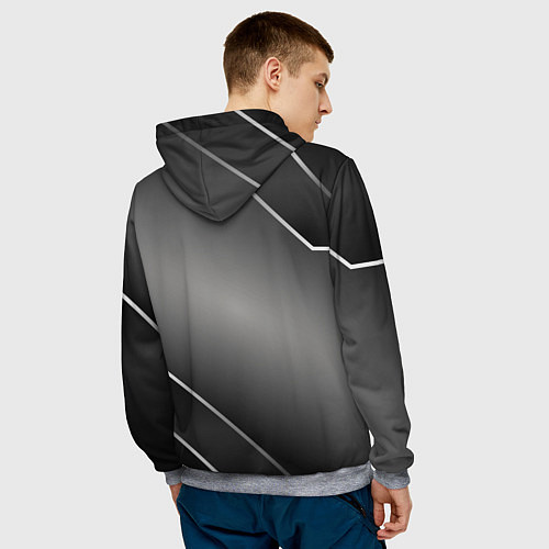 Мужская толстовка Mercedes Карбон / 3D-Меланж – фото 4