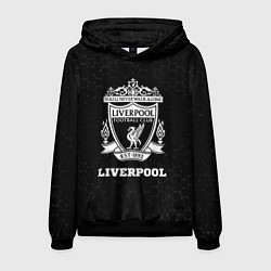 Толстовка-худи мужская Liverpool sport на темном фоне, цвет: 3D-черный