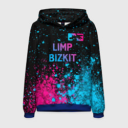 Мужская толстовка Limp Bizkit - neon gradient: символ сверху
